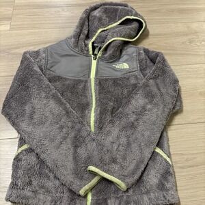The North Face Kids Jacket Size S 7/8 Gray With Green Trim
